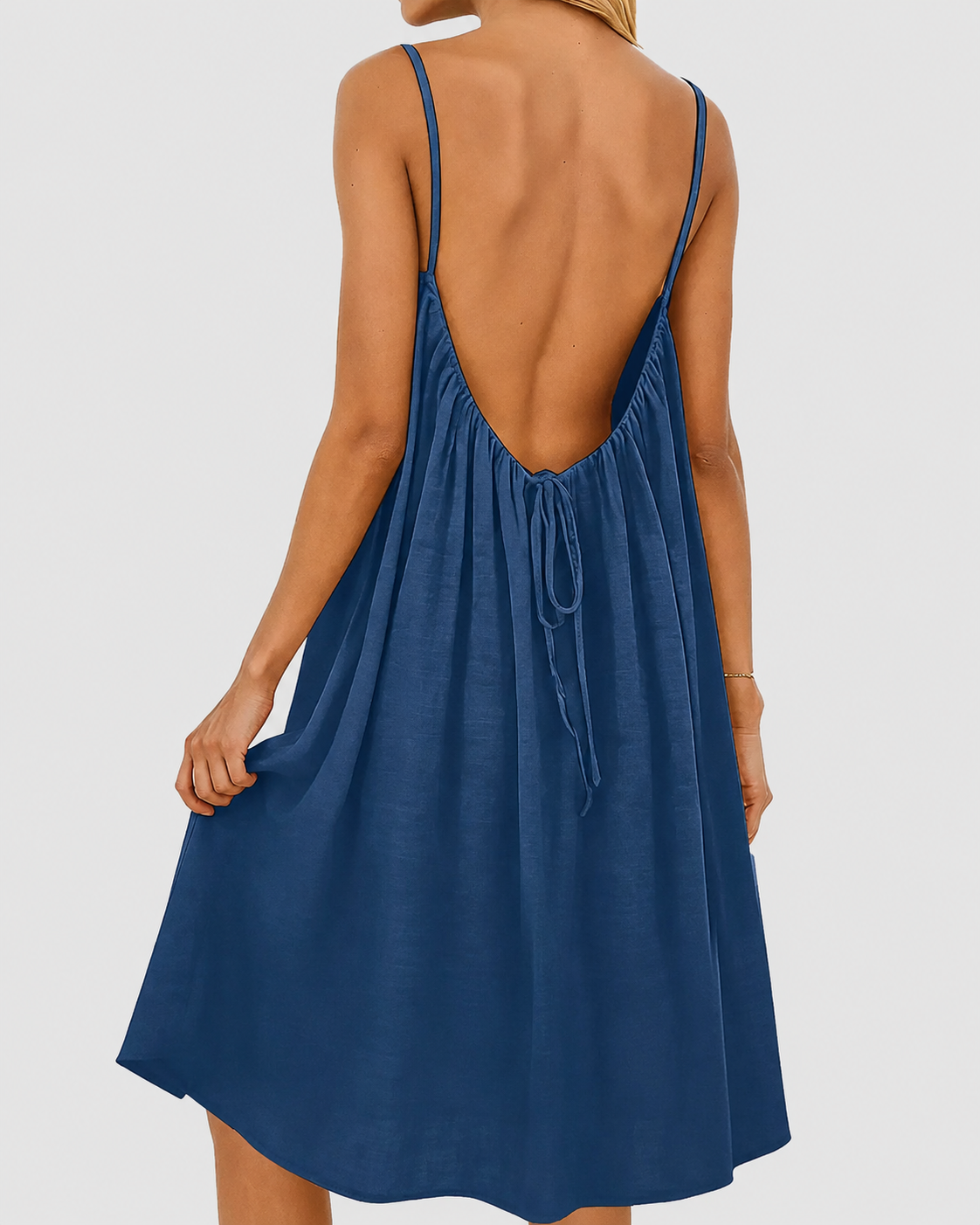 Costa Serena™ | Vestido midi de espalda abierta
